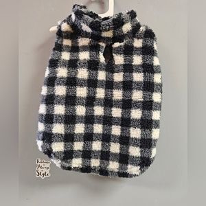Grayson Pup Buff Check Sherpa Dog Vest